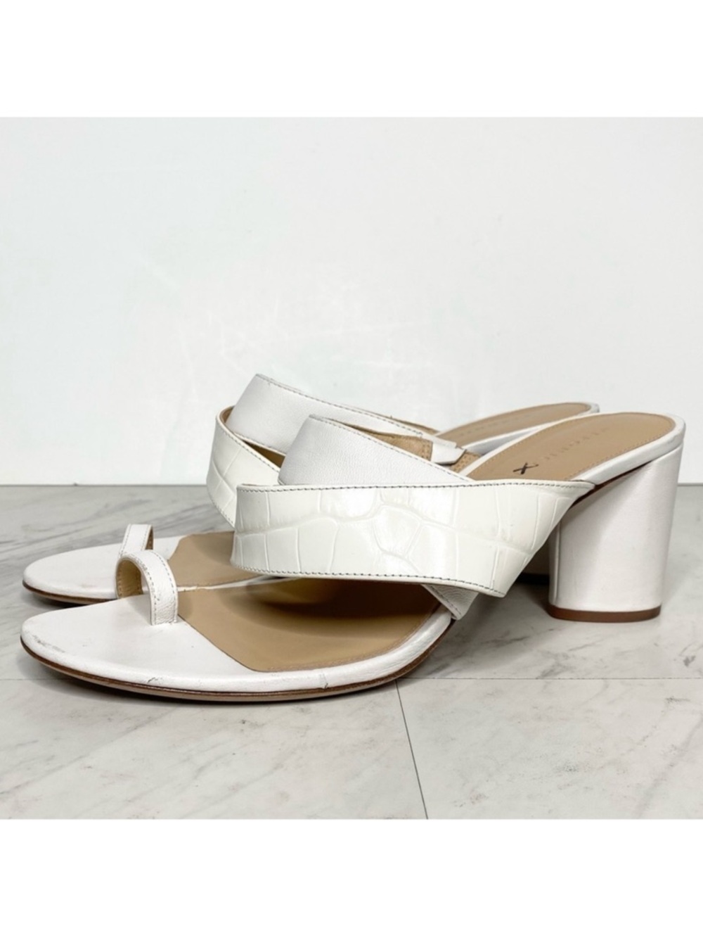 Veronica Beard Zuri Toe Ring Slide Heeled Sandal 10M
